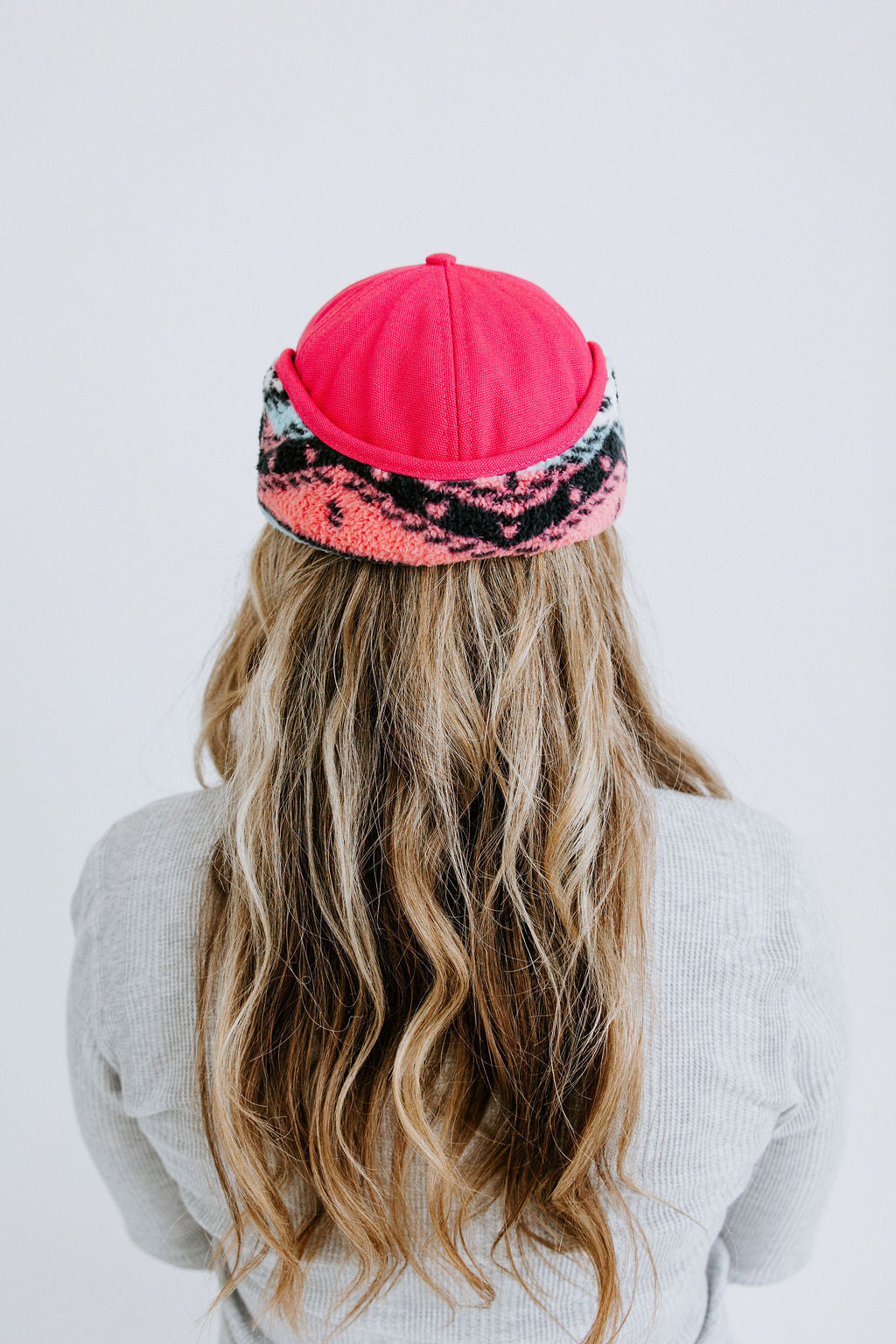 Wild Pink Ember Trapper Hat