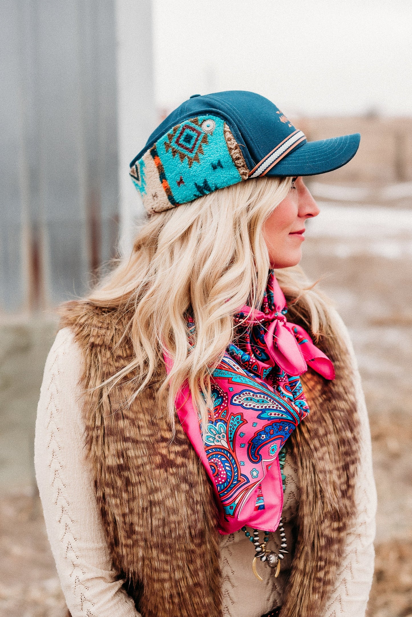 Blue Range Earflap Hat