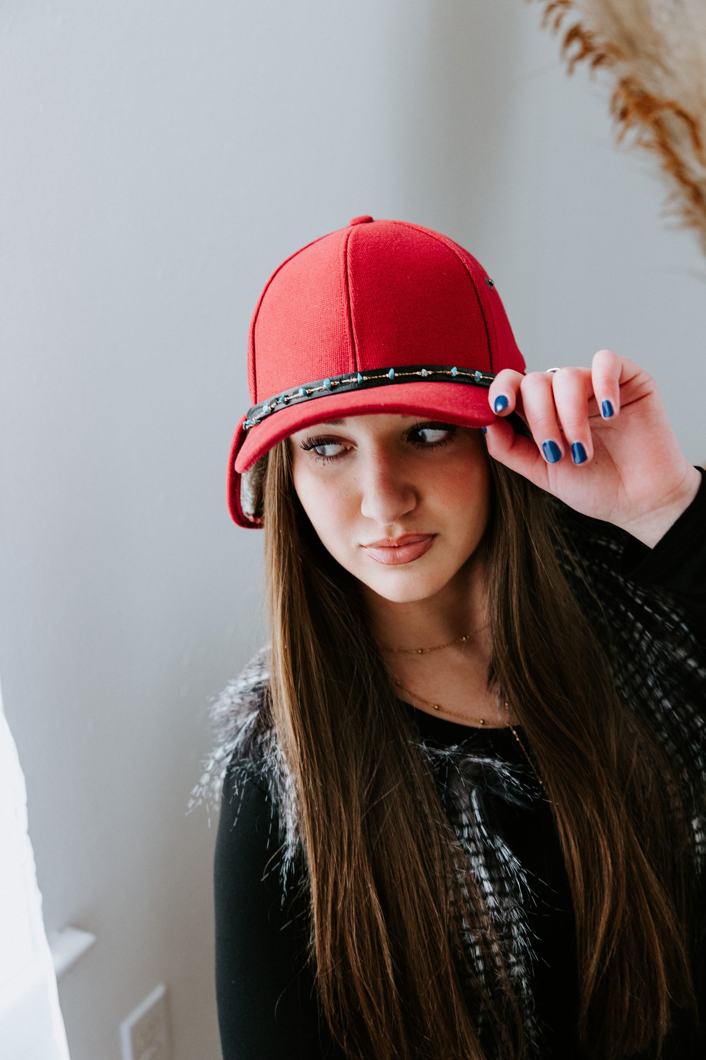 Burgundy Belle Earflap Hat