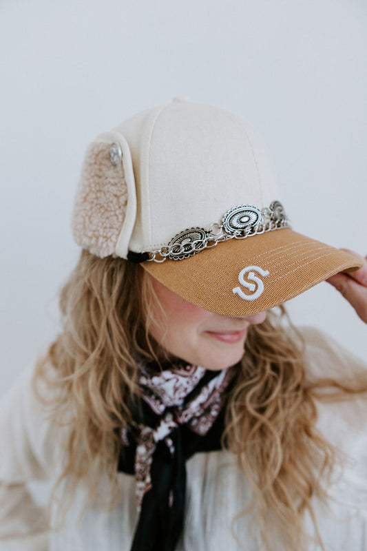 Prairie Pearl Earflap Trapper Hat