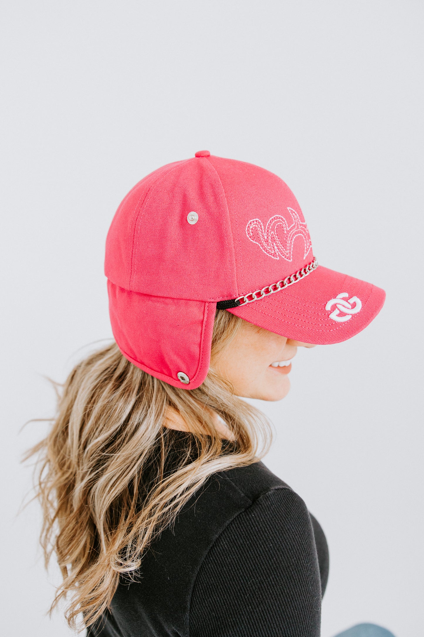 Wild Pink Ember Trapper Hat - PRE-ORDER